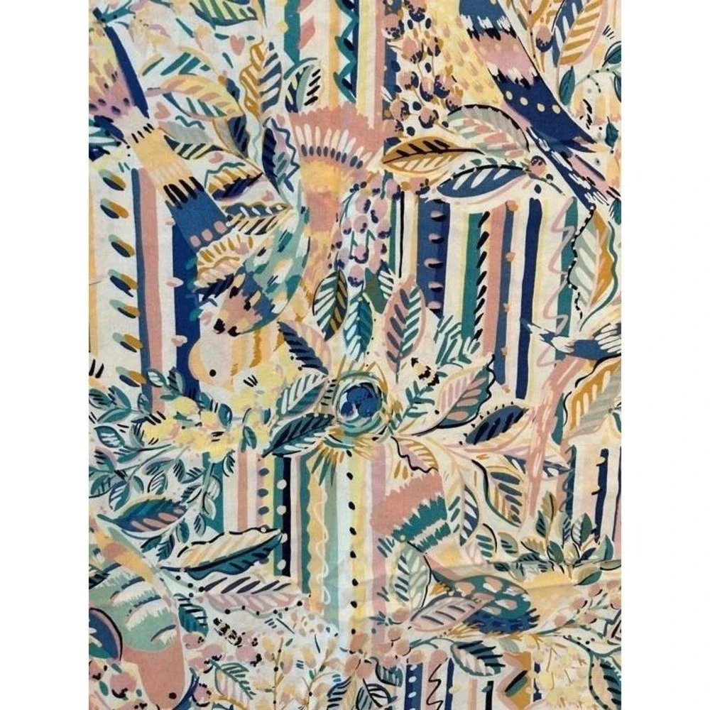 Rare Collier Campbell for P. Kaufmann Fabric Pattern 123 - Birdsong Bird Print